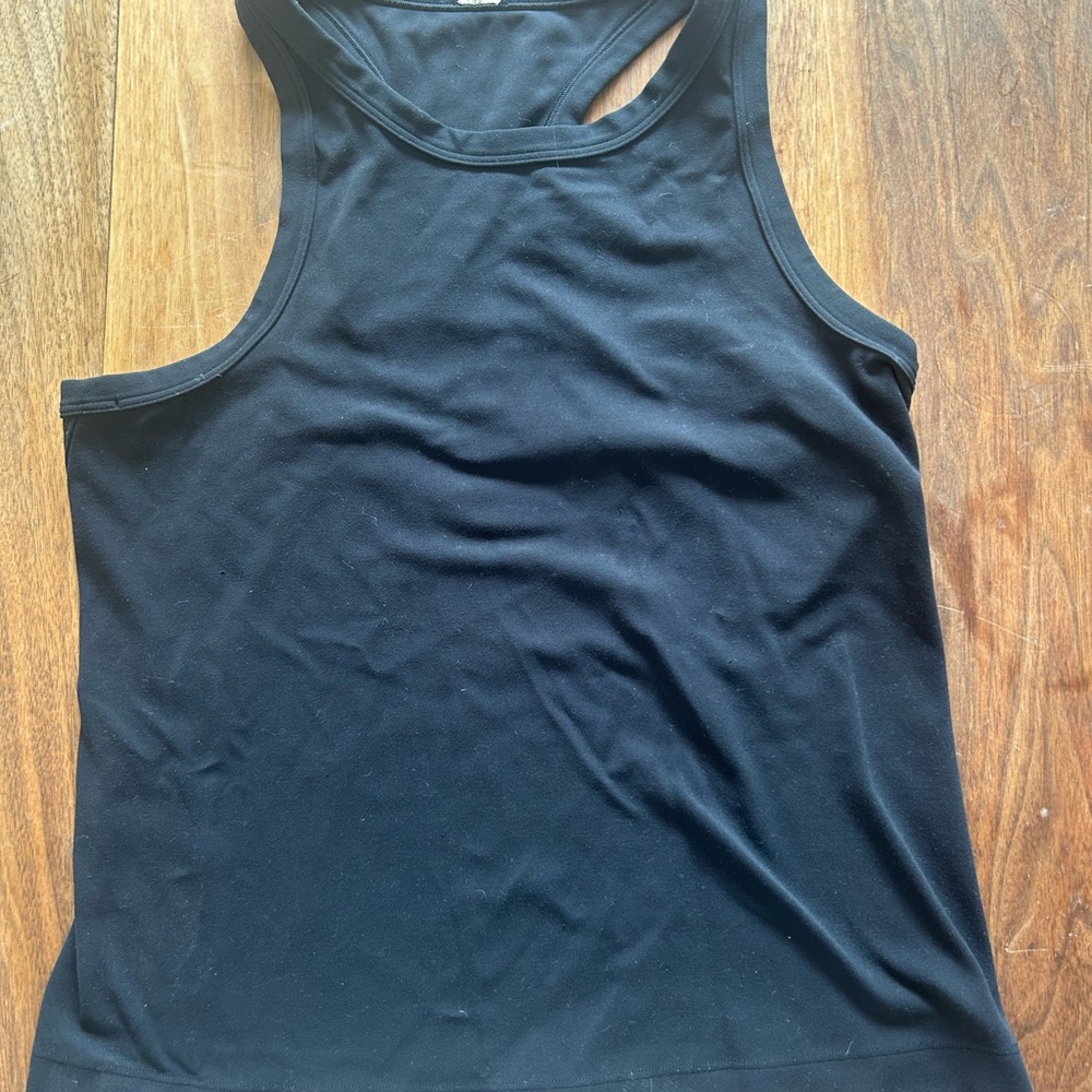 Lululemon Athletica Black Cut Out Sleeveless Tank Top